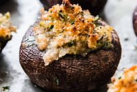 Decadent Spinach and Cream Cheese Mushroom Bites