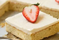 Texas-Sized Vanilla Sheet Cake with Dreamy Cream Cheese Frosting