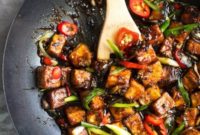 Robust Black Pepper Tofu Stir Fry