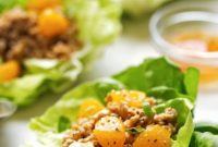 Zesty Orange Chicken Lettuce Wraps