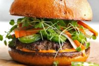 Spicy Sriracha Banh Mi Burgers