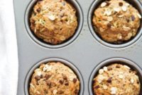 Sweet & Secretly Green Chocolate Chip Muffins