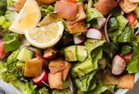 Zesty Fattoush with Golden Pita Crunch