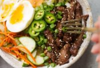 Savory Korean BBQ Bowls with Aromatic Garlic Rice