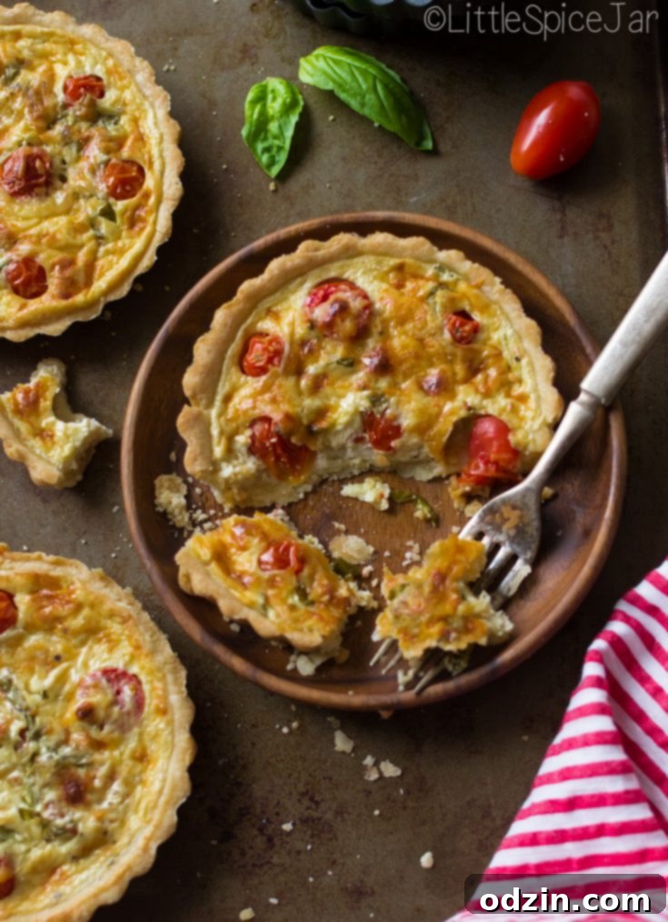 Quick & Easy Tomato Basil Tart