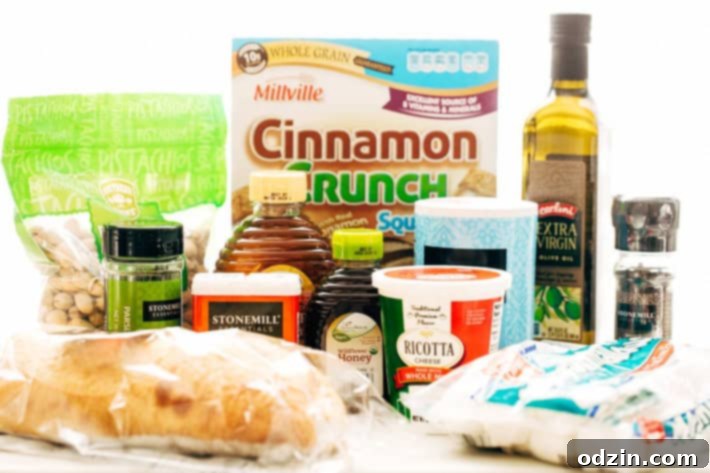 Ricotta Toasts with Pistachios and Honey - A quick and easy appetizer. The bread is warm, the ricotta is creamy, with a kiss of chopped pistachios and a drizzle of honey! #appetizers #toasts #ricottatoasts | Littlespicejar.com