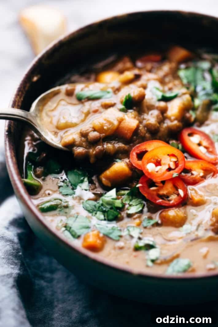 Winter Detox Moroccan Sweet Potato Lentil Soup - an easy, vegetarian detox soup that's loaded with tons of veggies, lentils and sweet potatoes to keep you full! Light on the calories too! #moroccansoup #soup #lentilsoup #slowcooker | Littlespicejar.com Winter Detox Moroccan Sweet Potato Lentil Soup - an easy, vegetarian detox soup that's loaded with tons of veggies, lentils, and sweet potatoes to keep you full! Light on the calories too! #moroccansoup #soup #lentilsoup #slowcooker | Littlespicejar.com