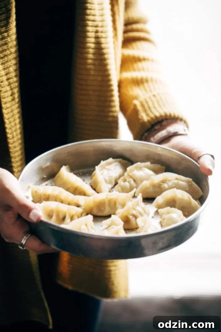 Crazy Good Potstickers with 3-Ingredient Dipping Sauce