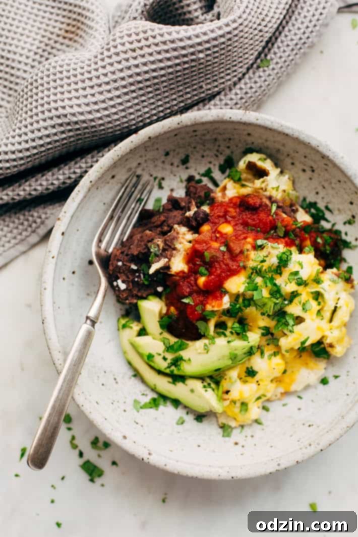 Easy Breakfast Migas - These Tex-Mex style scrambled eggs are made with tortilla chips, cheese, and lots of salsa! #migas #texmex #breakfast #brinner | Litltlespicejar.com Easy Breakfast Migas - These Tex-Mex style scrambled eggs are made with tortilla chips, cheese, and lots of salsa! #migas #texmex #breakfast #brinner | Litltlespicejar.com