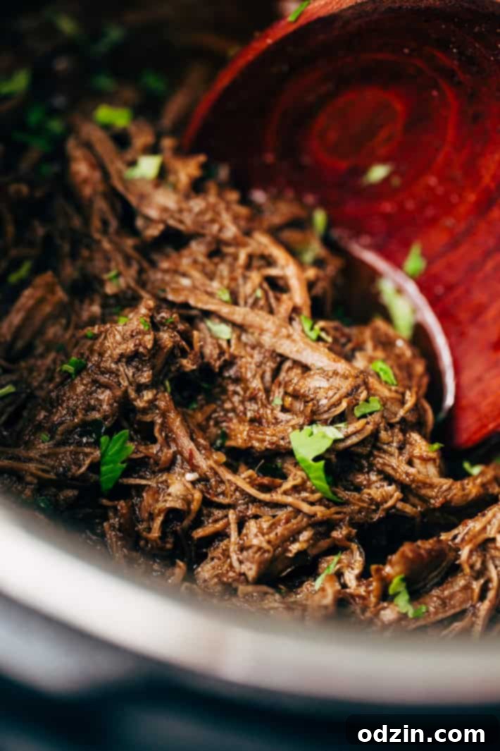 Pressure Cooker Barbacoa Beef