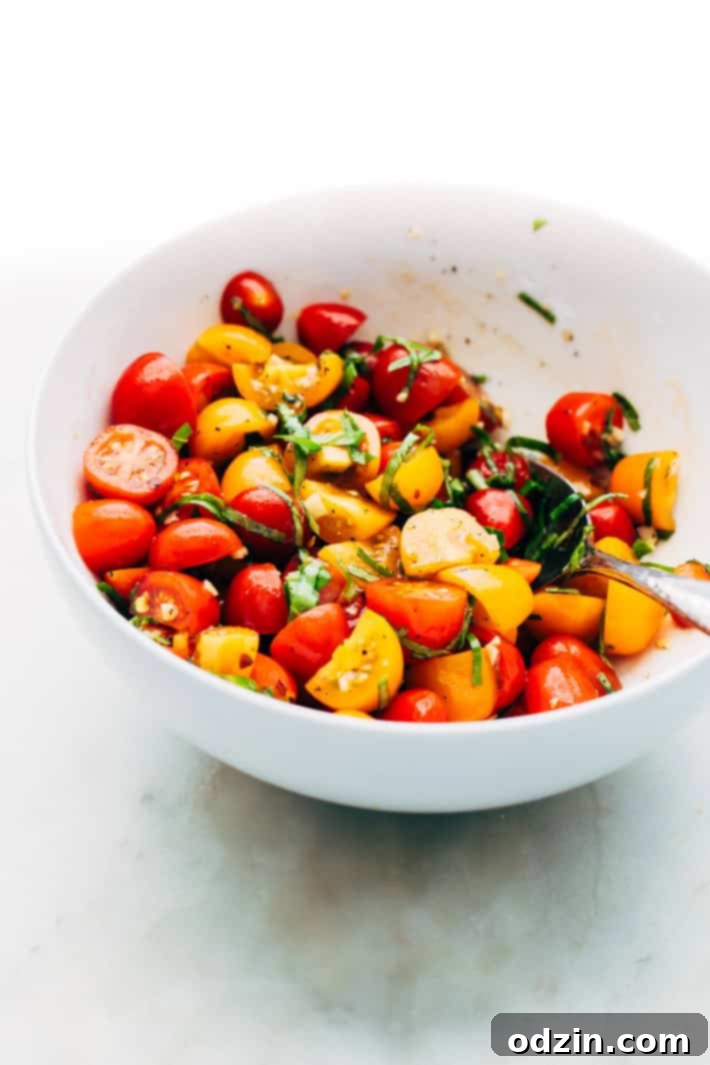 Sheet Pan Bruschetta Chicken with Potatoes and Asparagus - make a healthy, nutritious dinner all on one sheet pan! #bruschettachicken #roastedchicken #chickenbreast #bruschetta | Littlespicejar.com Sheet Pan Bruschetta Chicken with Potatoes and Asparagus - make a healthy, nutritious dinner all on one sheet pan! #bruschettachicken #roastedchicken #chickenbreast #bruschetta | Littlespicejar.com