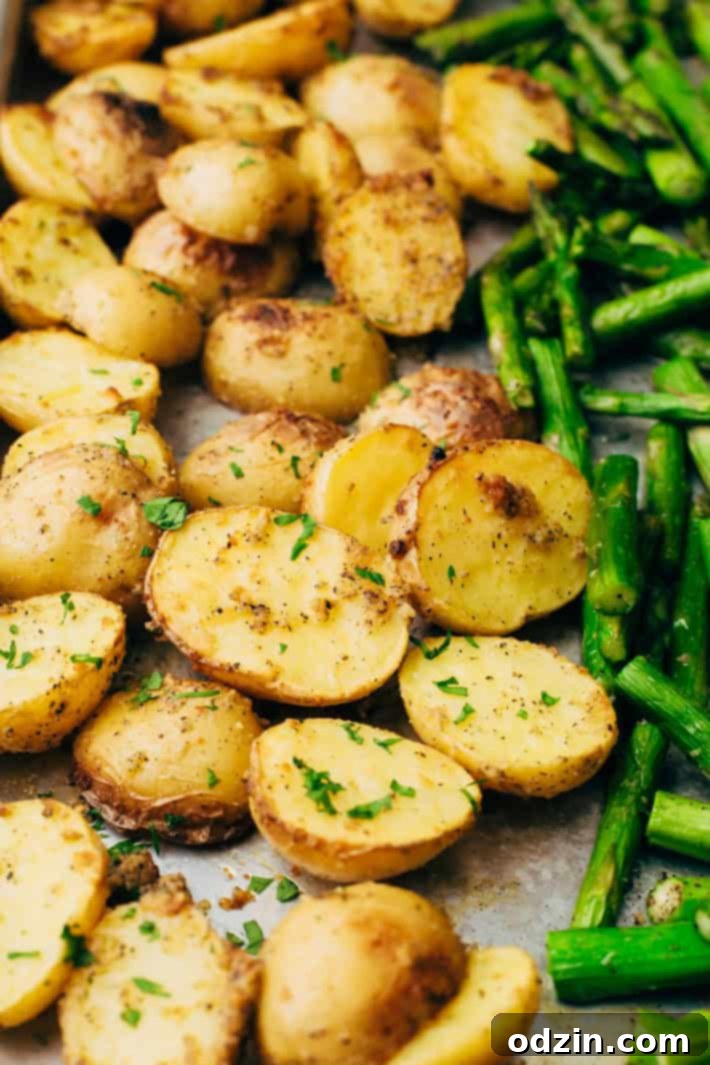 Sheet Pan Bruschetta Chicken with Potatoes and Asparagus - make a healthy, nutritious dinner all on one sheet pan! #bruschettachicken #roastedchicken #chickenbreast #bruschetta | Littlespicejar.com Sheet Pan Bruschetta Chicken with Potatoes and Asparagus - make a healthy, nutritious dinner all on one sheet pan! #bruschettachicken #roastedchicken #chickenbreast #bruschetta | Littlespicejar.com