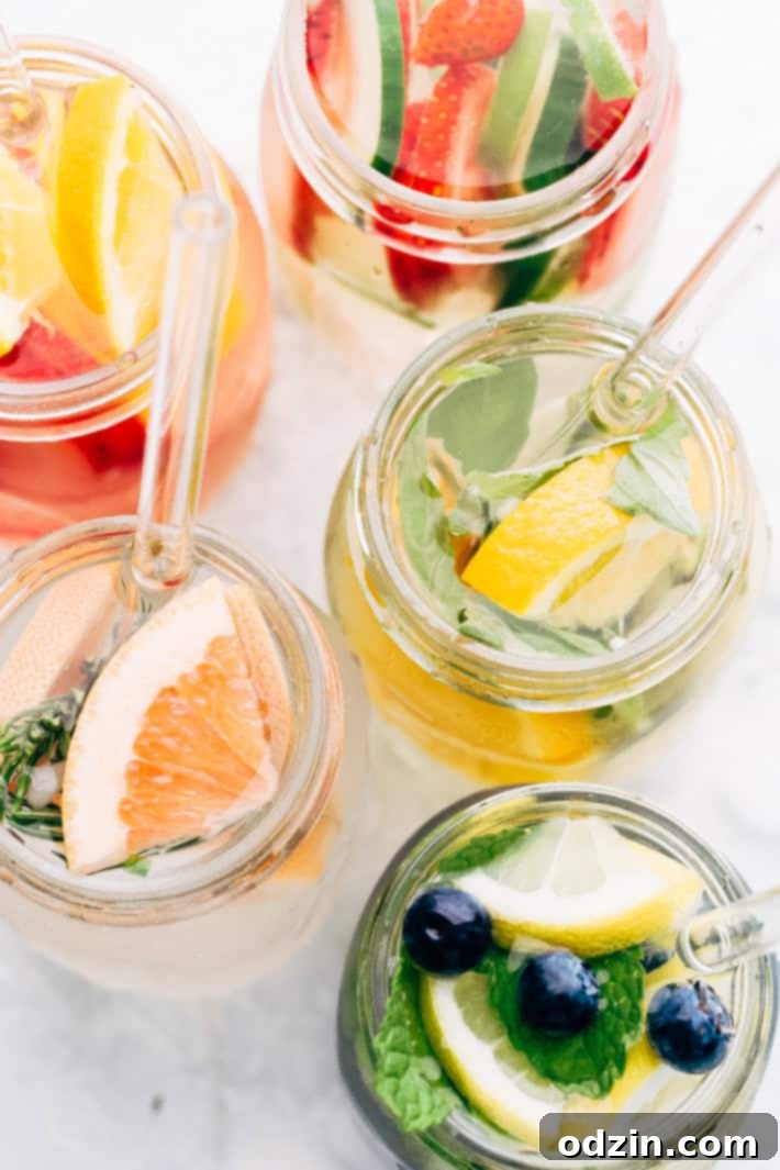 Vibrant Strawberry Orange Infused Water in a clear glass