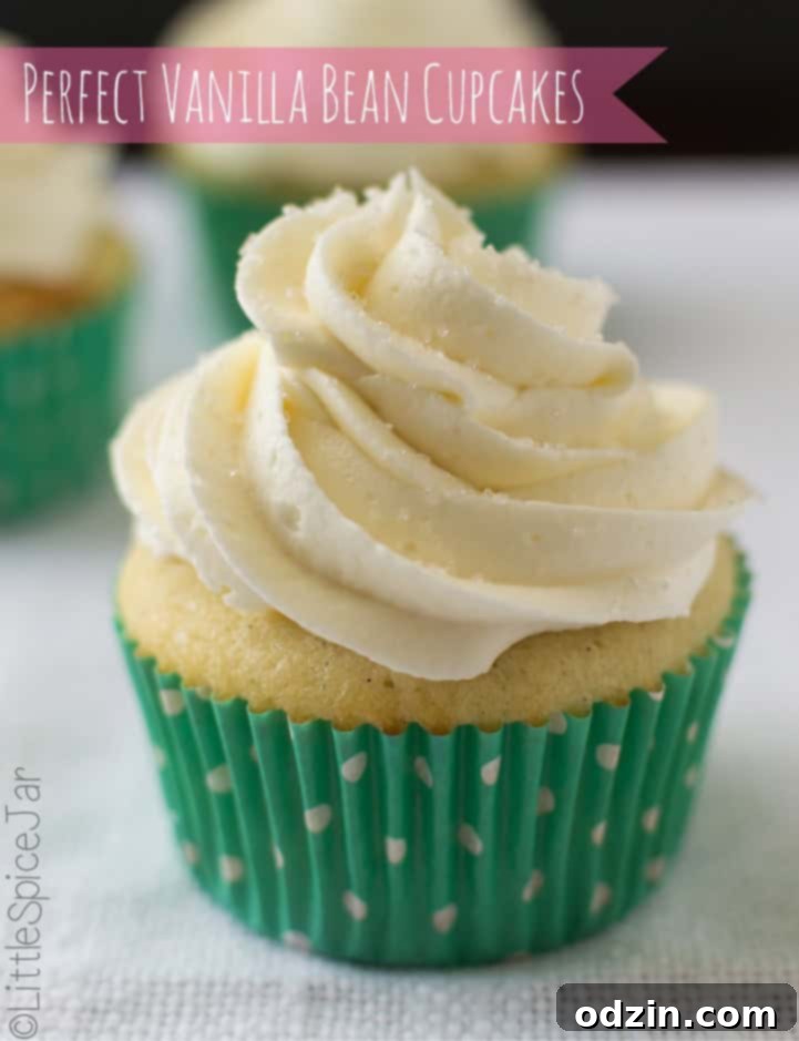 Perfect Vanilla Bean Cupcakes