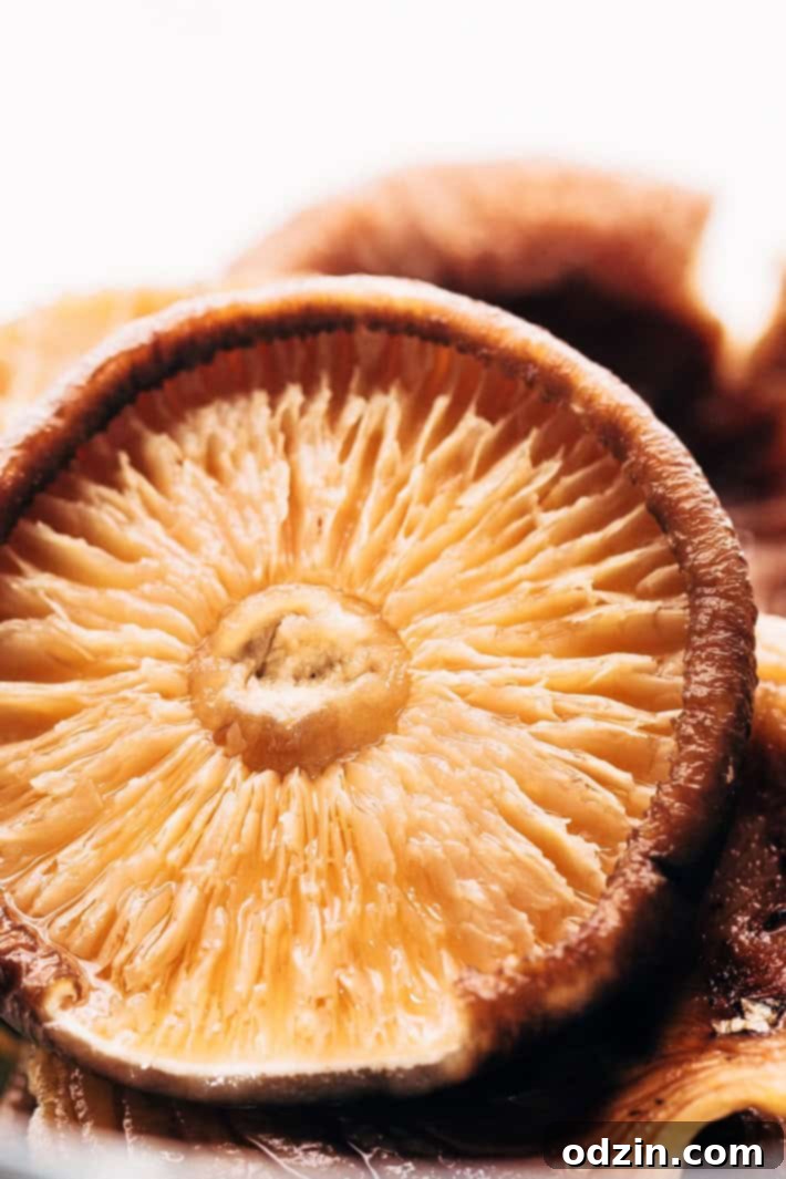 Detailed shot of the rich, flavorful broth and noodles in a Thai chicken coconut soup