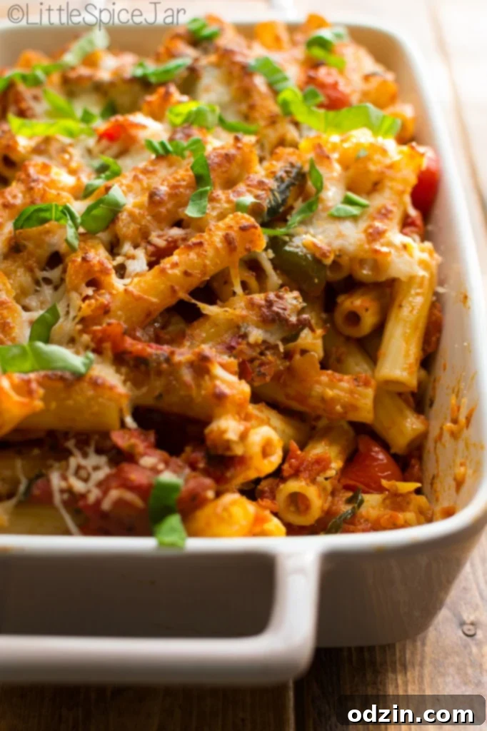 Fiery Caprese Pasta Bake 7 Delicious Baked Caprese Pasta ready to eat