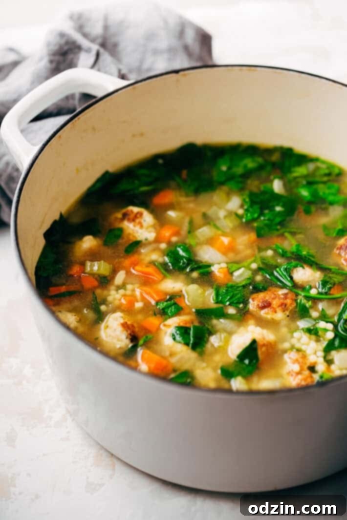 Uncooked chicken meatballs ready for Italian Wedding Soup