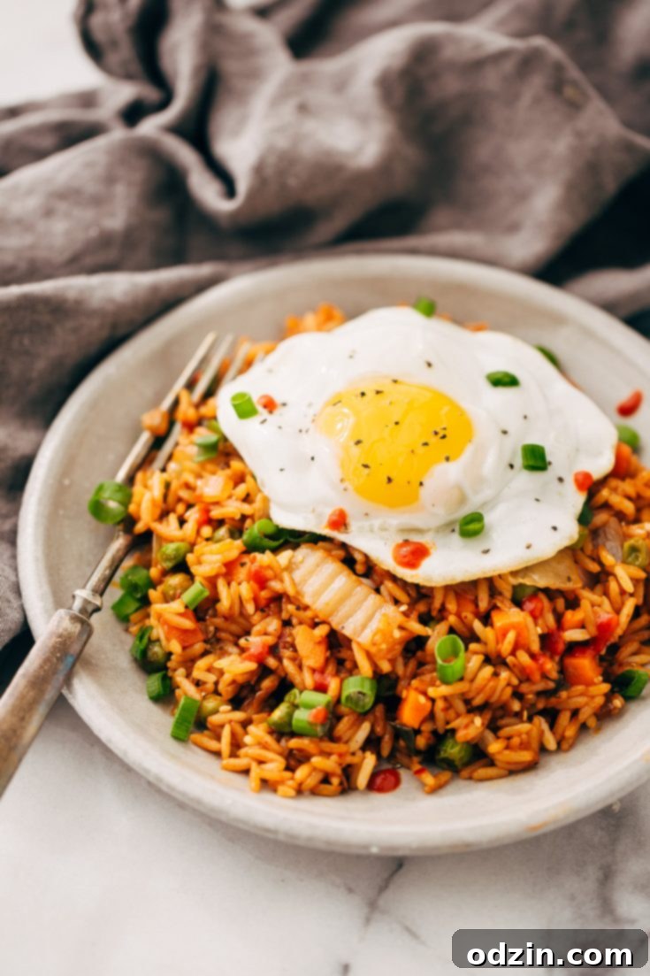 Quick Kimchi Fried Rice