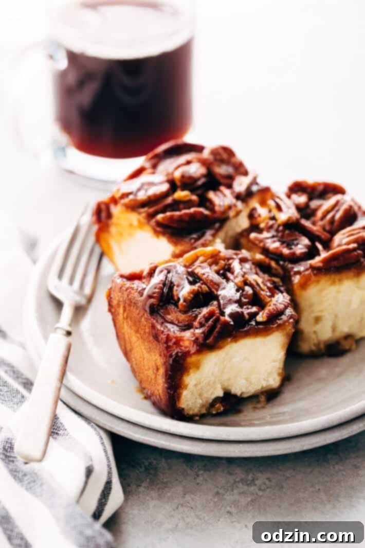 Perfectly risen sticky bun dough, soft and airy