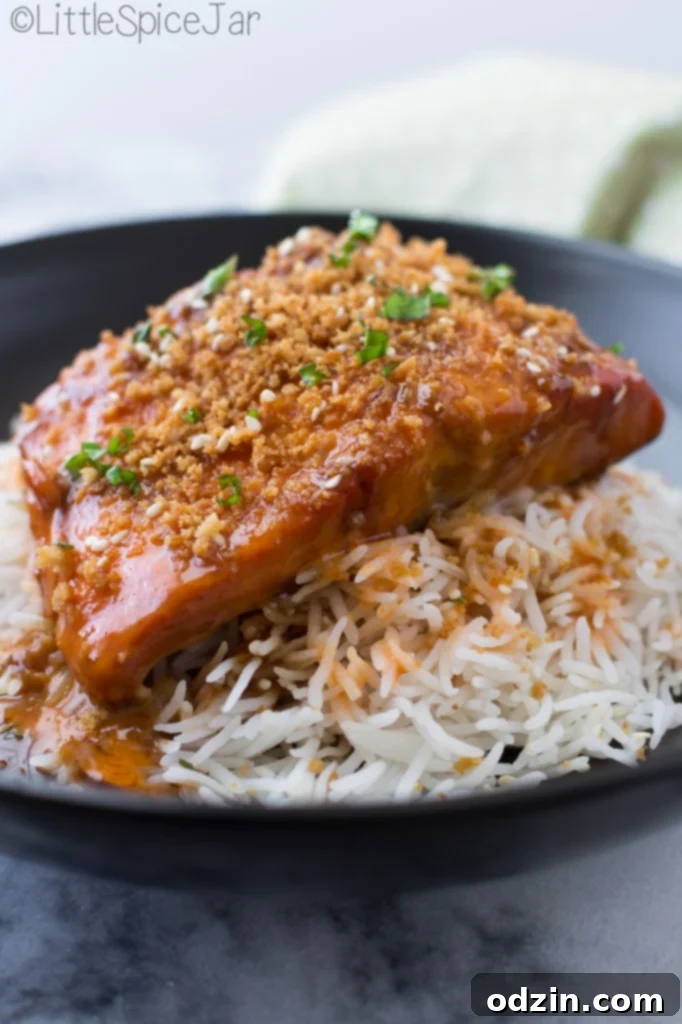 Sweet and Spicy Sriracha Teriyaki Salmon 3 Sweet Asian Teriyaki Salmon with Sriracha Sauce 12