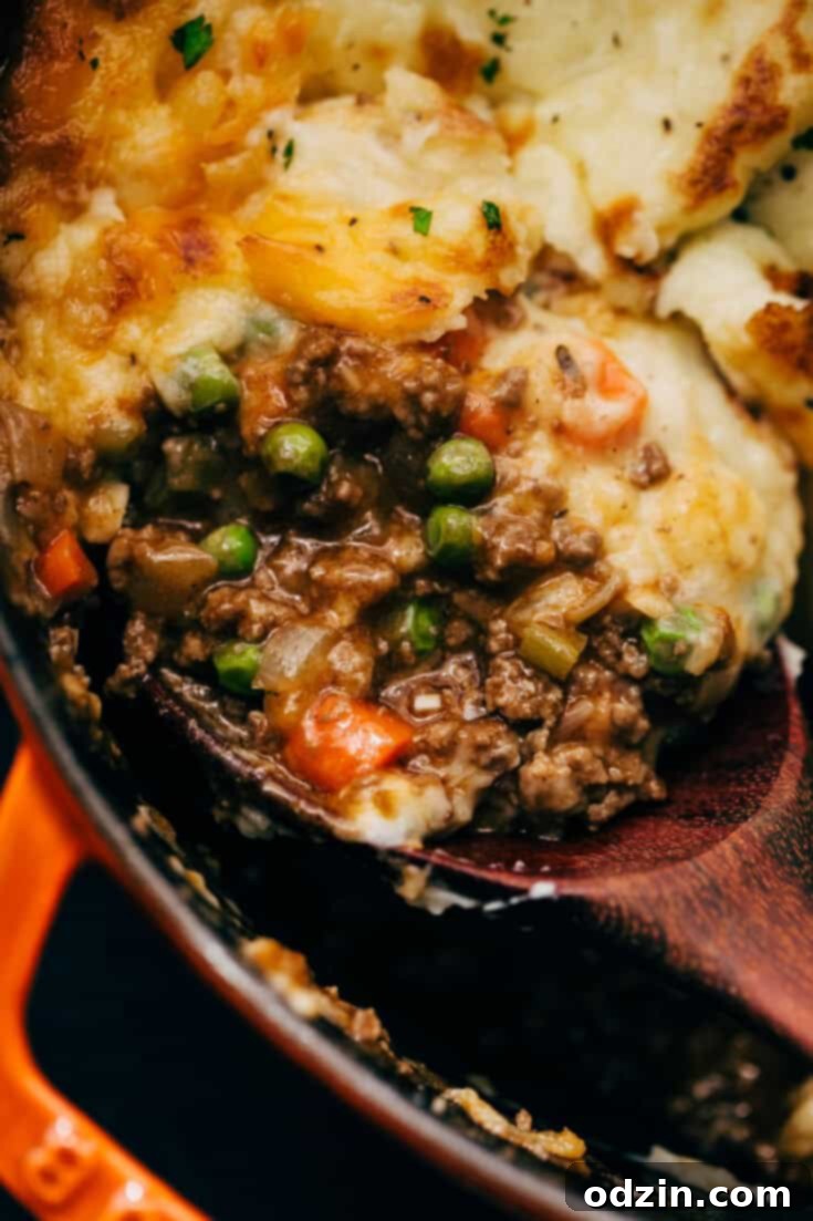 Easy Rustic Shepherd's Pie with The Cheesiest Mashed Potatoes