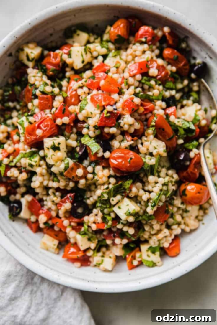 Roasted Garlic Italian Couscous Salad