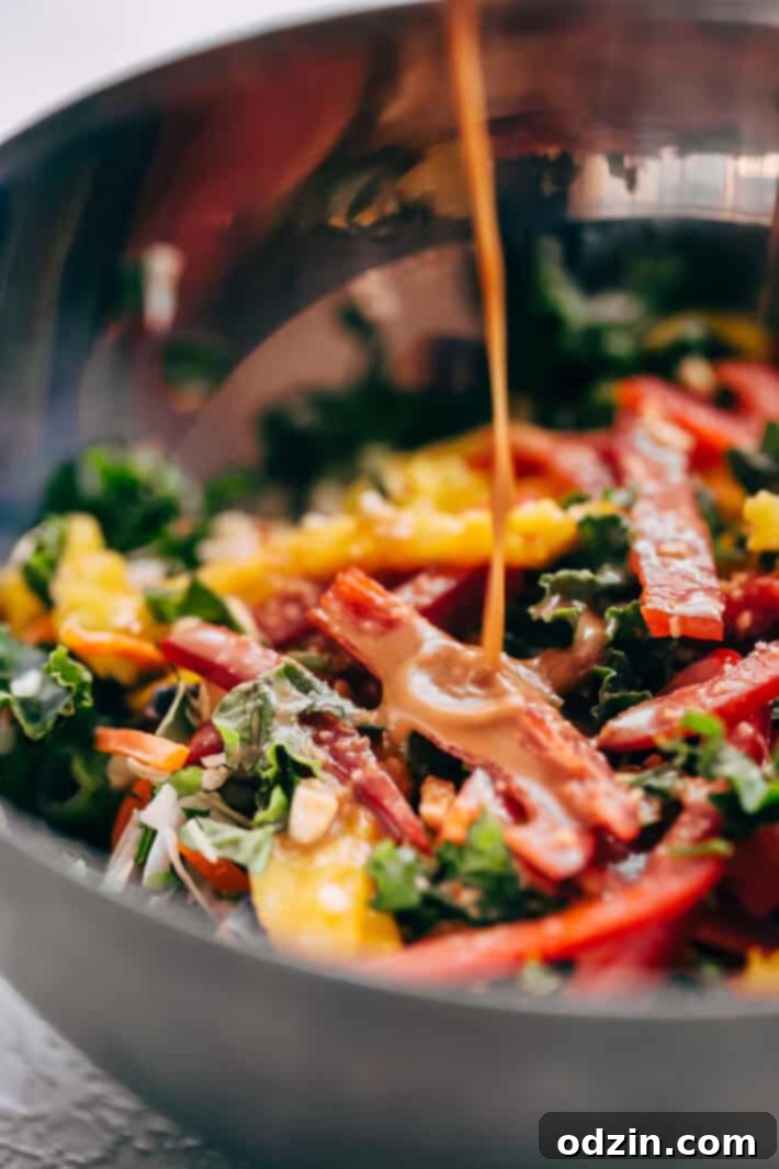 Chopped Thai Chicken Salad with Skinny Peanut Dressing (Meal Prep) - Learn how to prep an easy Thai chicken salad for your weekly lunches! So good and so skinny! #mealprep #choppedthaisalad #chickensalad #thaisalad | Littlespicejar.com