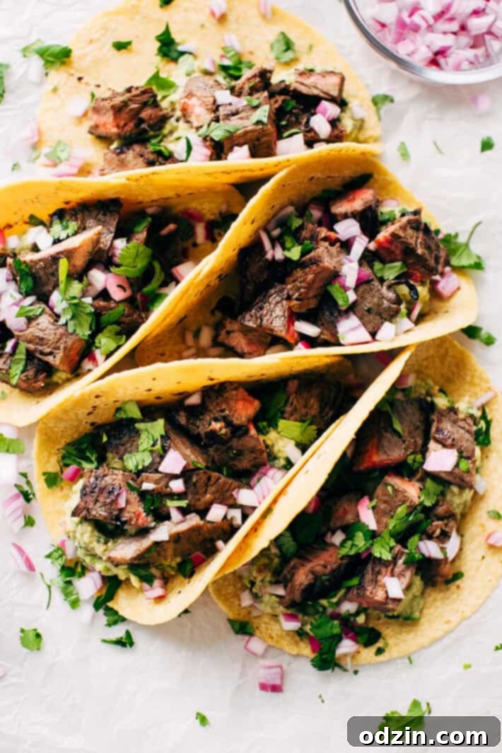 Close-up of freshly cooked Mojo Steak, perfectly seared and ready for slicing