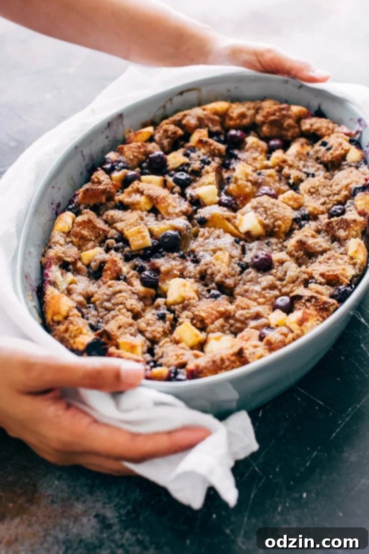 Blueberry Cheesecake French Toast Casserole