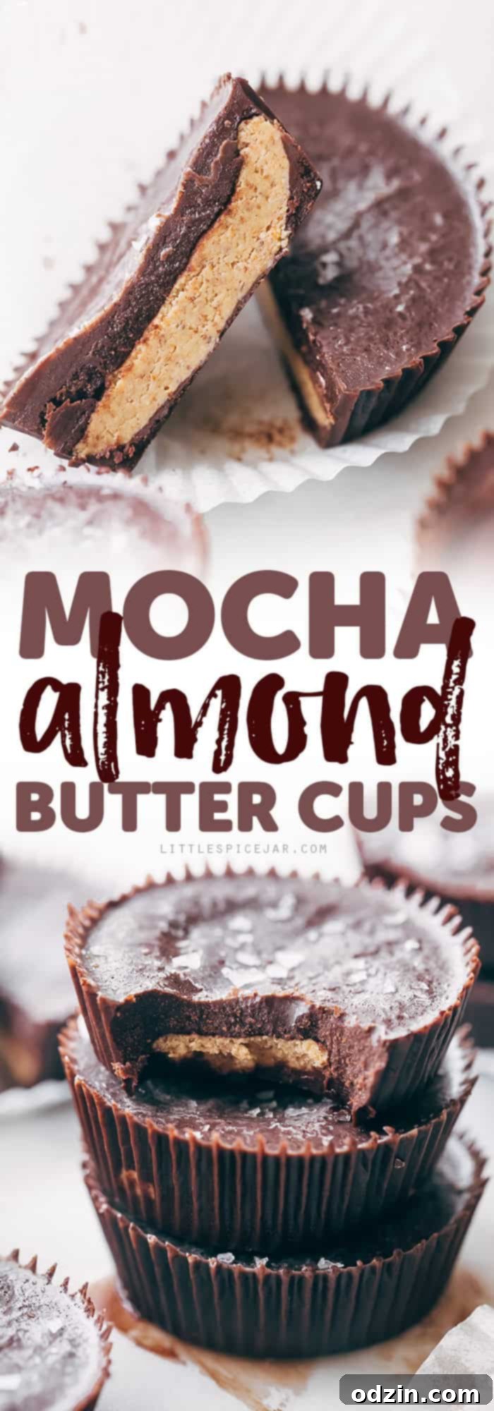 Mocha Almond Butter Cups arranged beautifully for serving