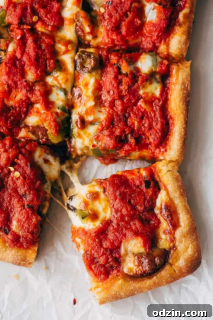 Supreme Detroit-Style Pizza - Homemade Detroit-Style pizza with the best crispy, butter dough! It's almost like focaccia bread with pizza toppings on top! #detroitpizza #detroitstylepizza #homemadepizza #pizza | Littlespicejar.com Supreme Detroit-Style Pizza - Homemade Detroit-Style pizza with the best crispy, butter dough! It's almost like focaccia bread with pizza toppings on top! #detroitpizza #detroitstylepizza #homemadepizza #pizza | Littlespicejar.com