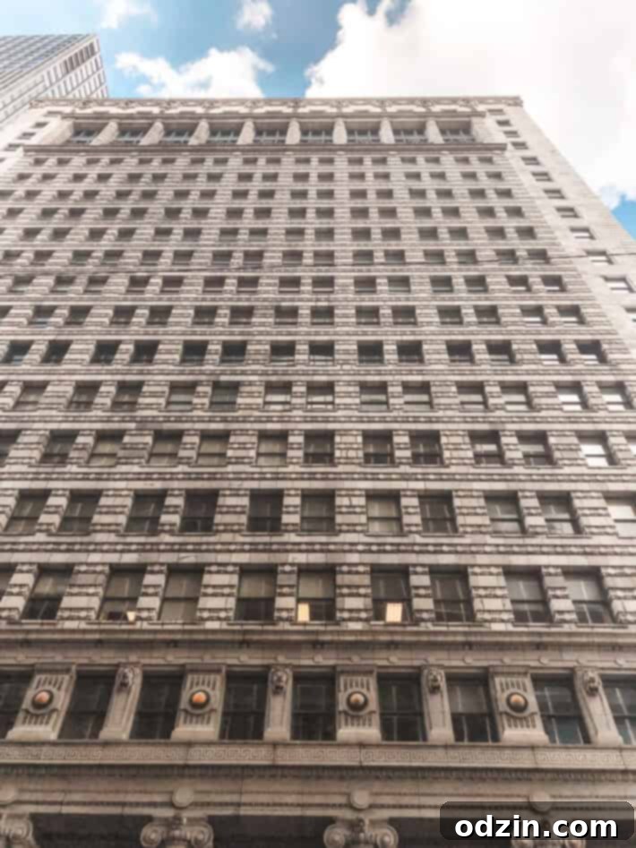 A bustling street scene in Chicago, showcasing diverse city life