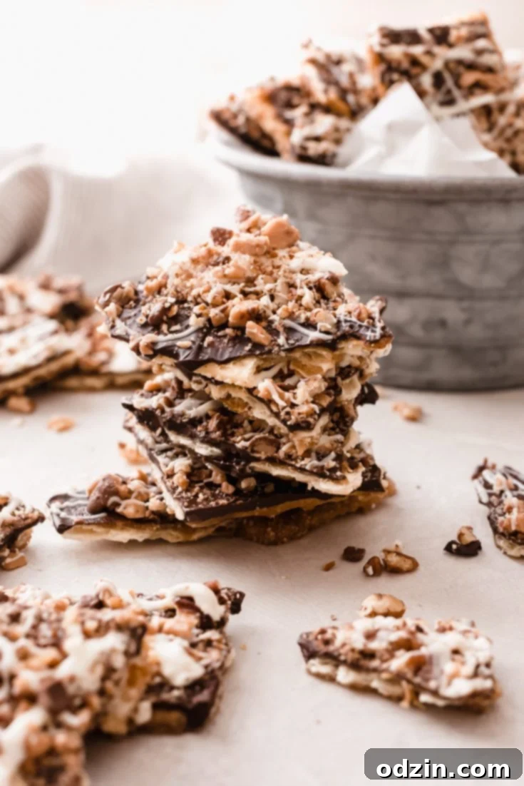 Addicting Christmas Crack (Saltine Toffee Bark)