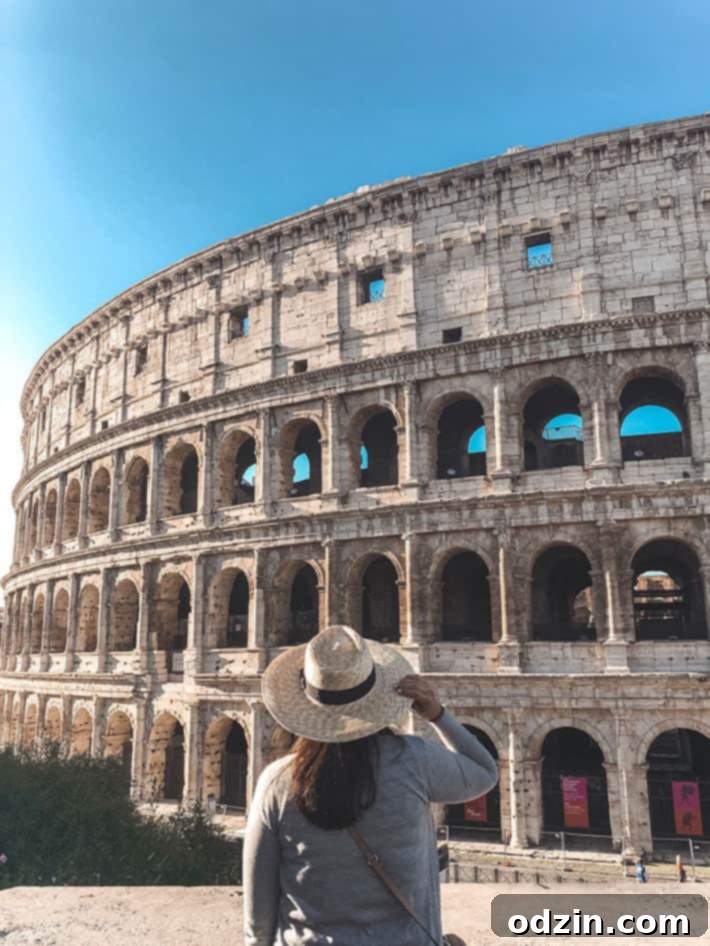 The Best Recipes of 2018 A Year End Roundup 3 A person standing proudly in front of the ancient Colosseum in Rome, Italy, bathed in sunlight
