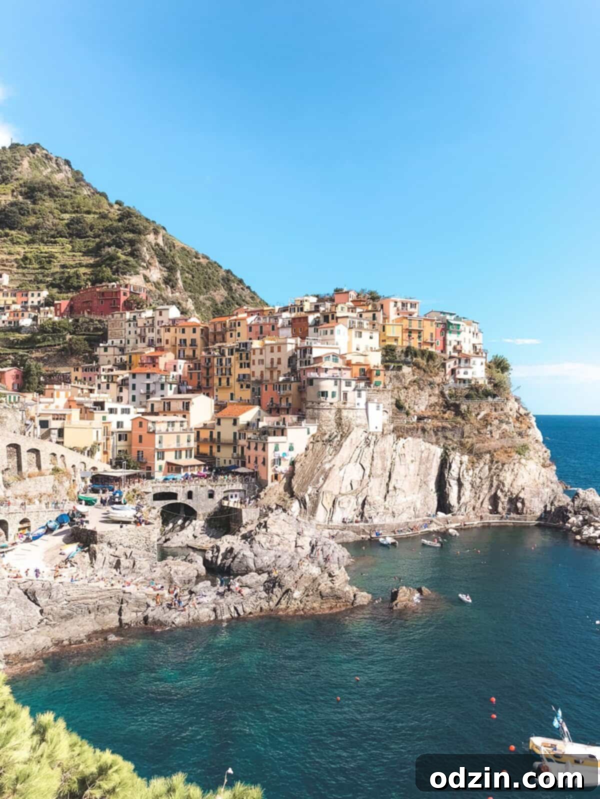The Best Recipes of 2018 A Year End Roundup 4 A stunning scenic shot of one of the picturesque fishing villages in Cinque Terre, Italy, nestled along the coast
