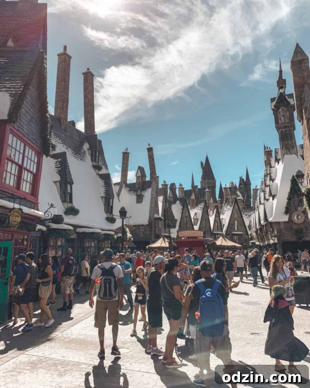 The Best Recipes of 2018 A Year End Roundup 7 A picturesque view of Hogsmeade village at The Wizarding World of Harry Potter, evoking magic and charm
