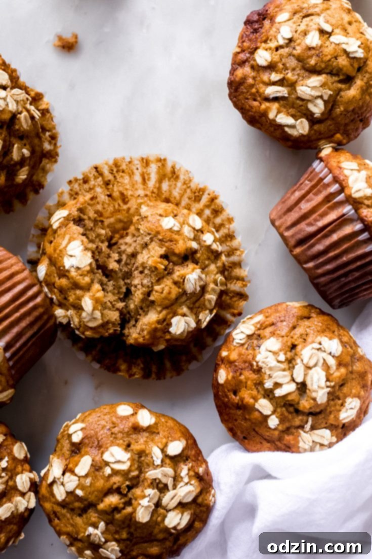Healthy Maple Banana Nut Muffins