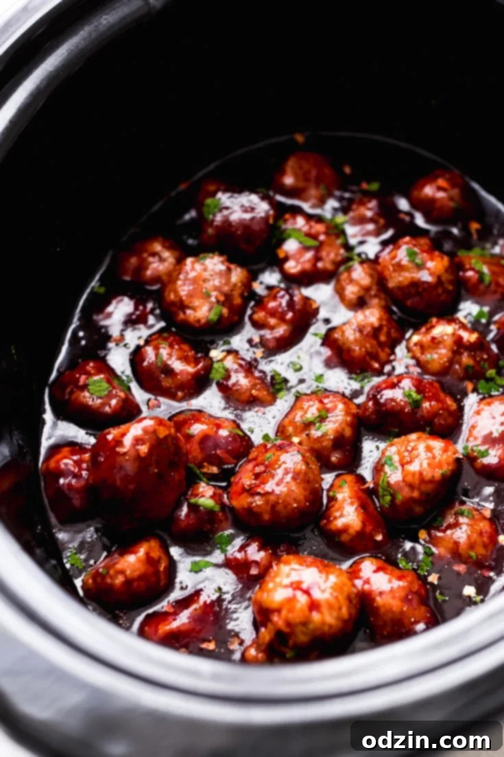 Slow Cooker Honey Chipotle Meatballs