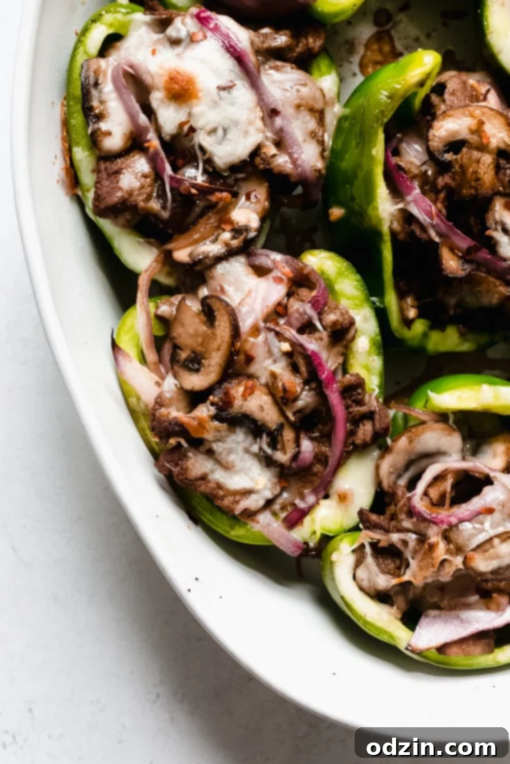 Philly Cheesesteak Stuffed Peppers