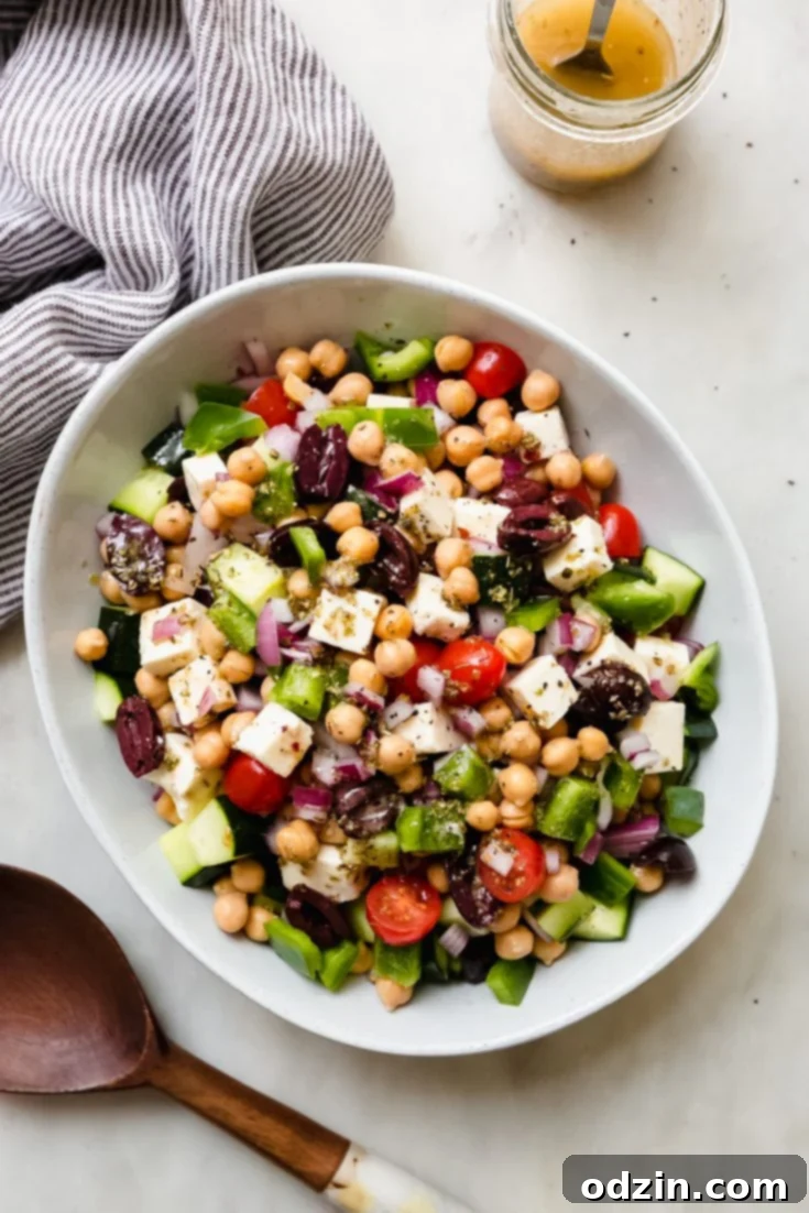 Marinated Feta Greek Salad