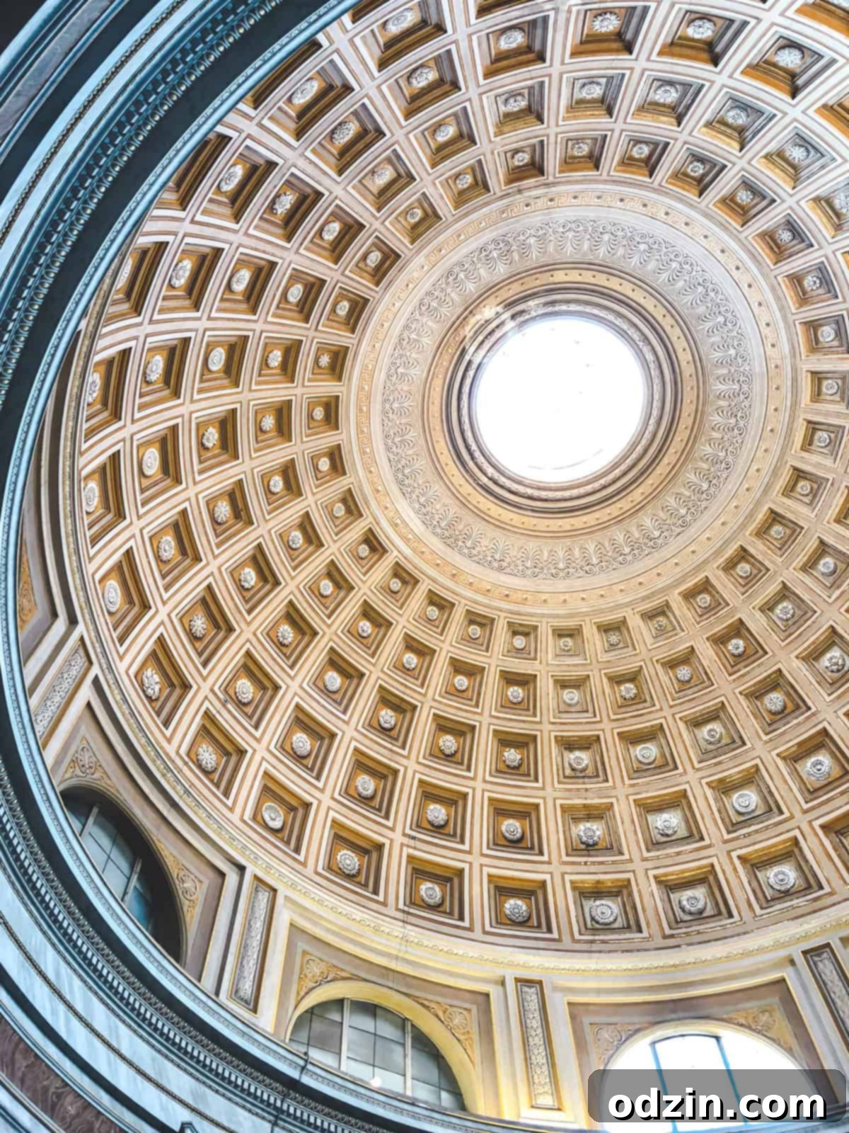 the ceiling of the Vatican in Rome 