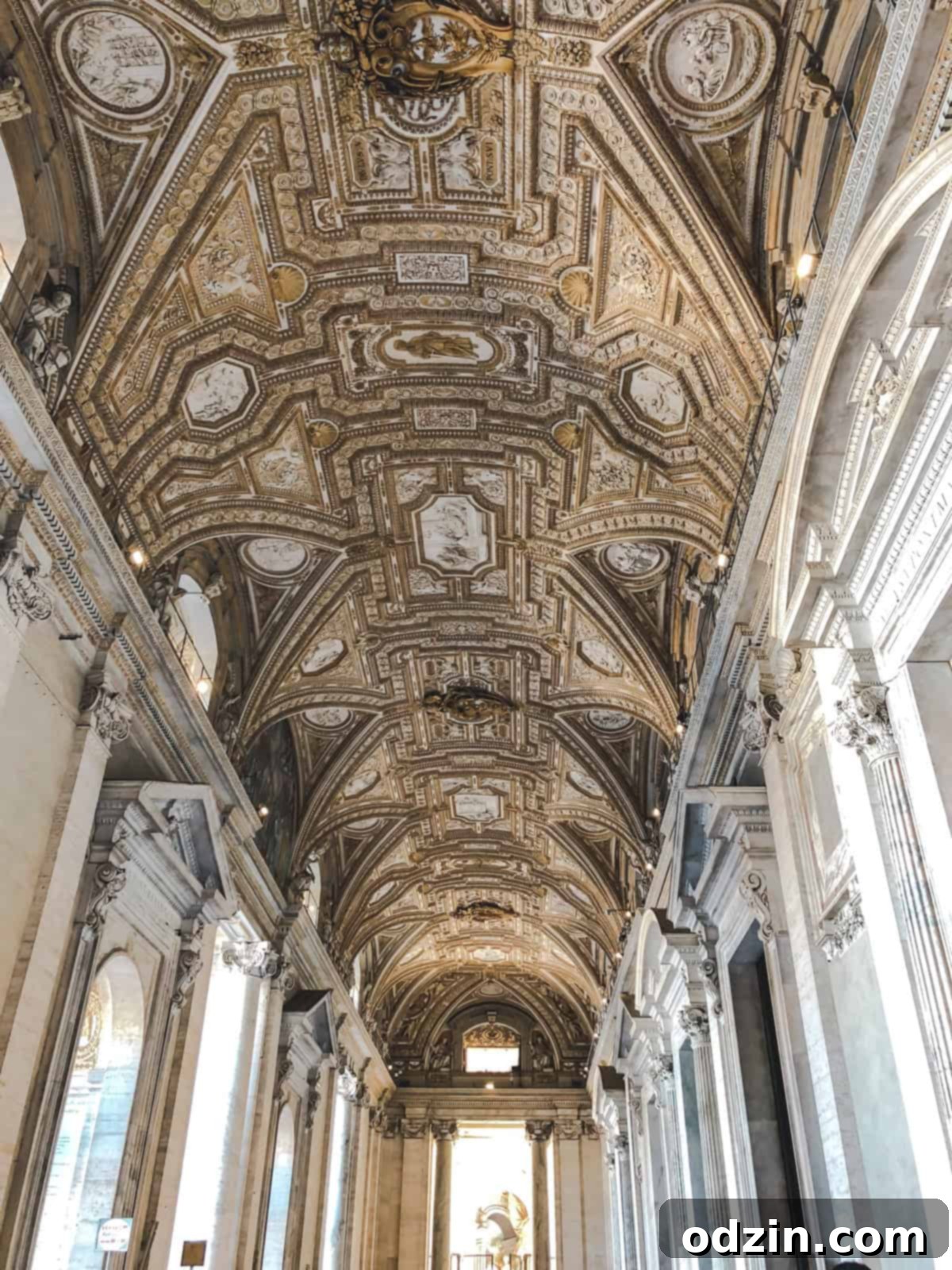 views of the artwork on the ceiling in the Vatican in Rome