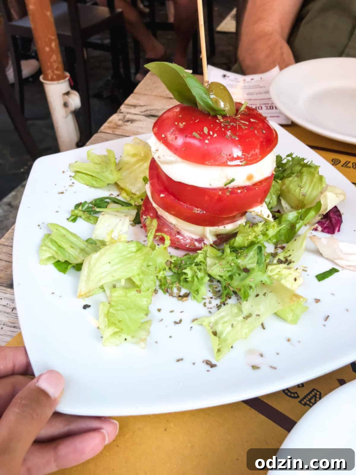 tomato and mozzarella salad from Tonnarello