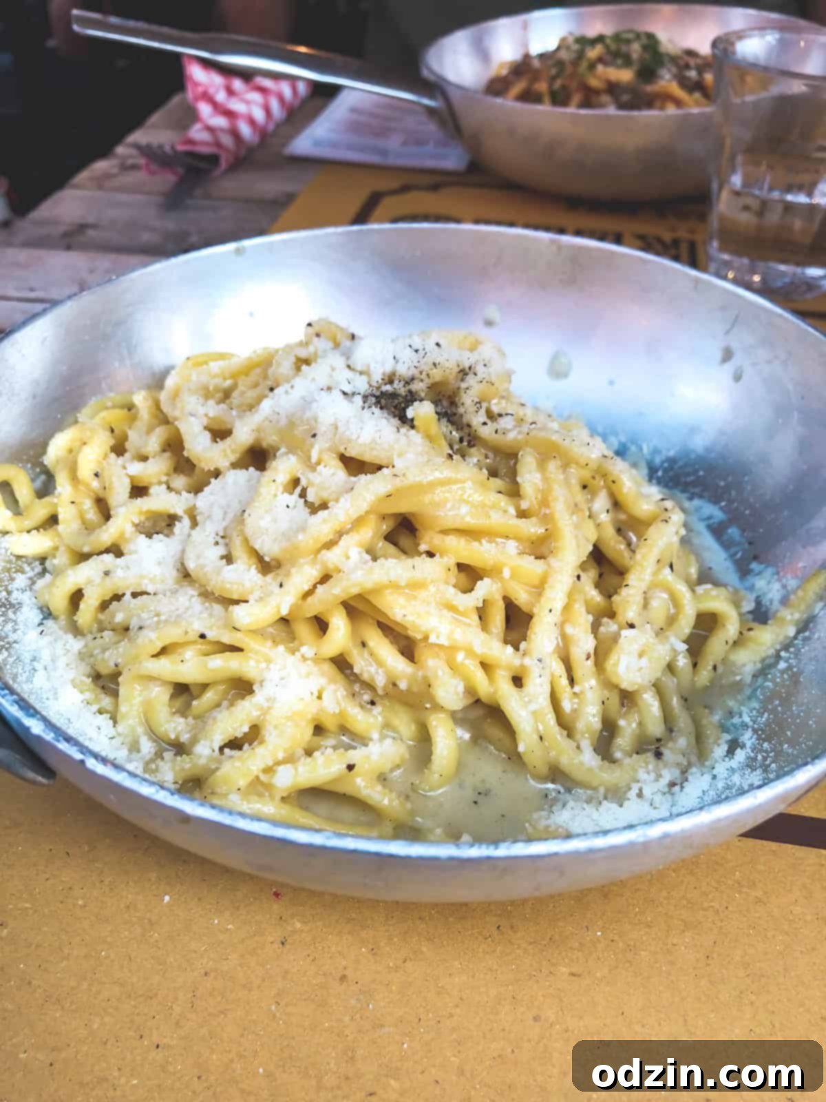 cacio e Pepe from Tonarello in Trastevere 