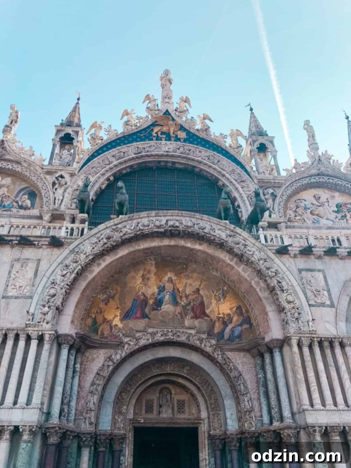 the beautiful entrance on St. Marks Basilica