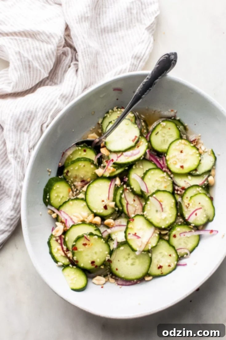 Sweet and Tangy Thai Cucumber Salad