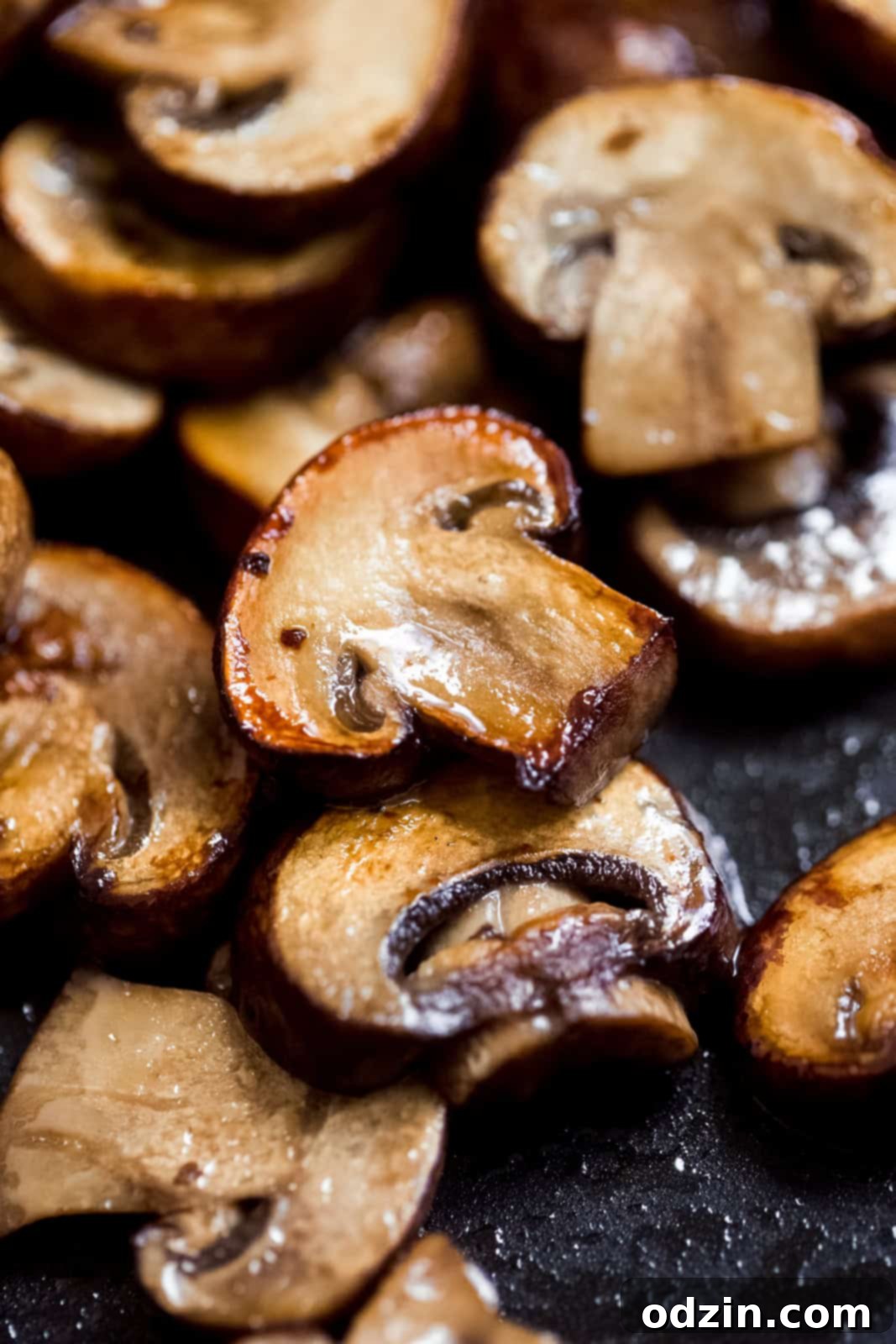 Cozy Leftover Turkey Pasta Bake Works With Chicken Too 5 close up of sautéed mushrooms