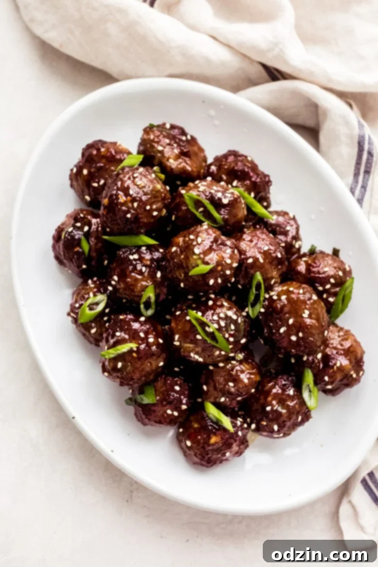 Mongolian Beef Meatballs