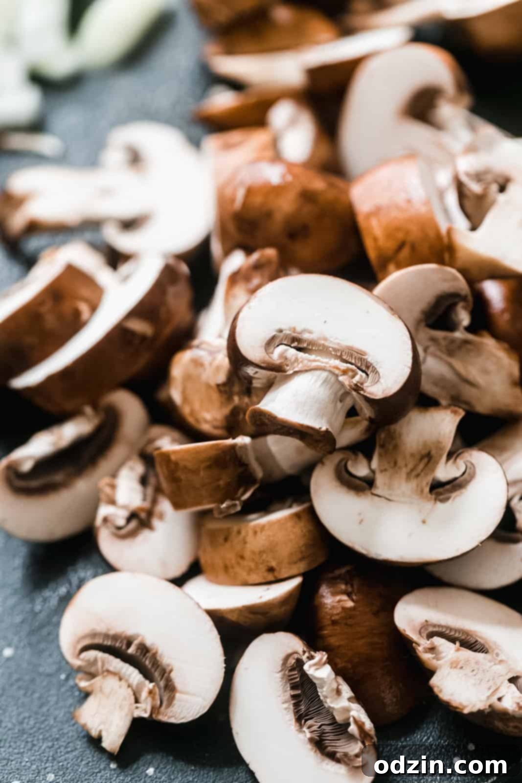 Rich & Comforting Hungarian Mushroom Soup 4 thinly sliced baby bella (crimini) mushrooms