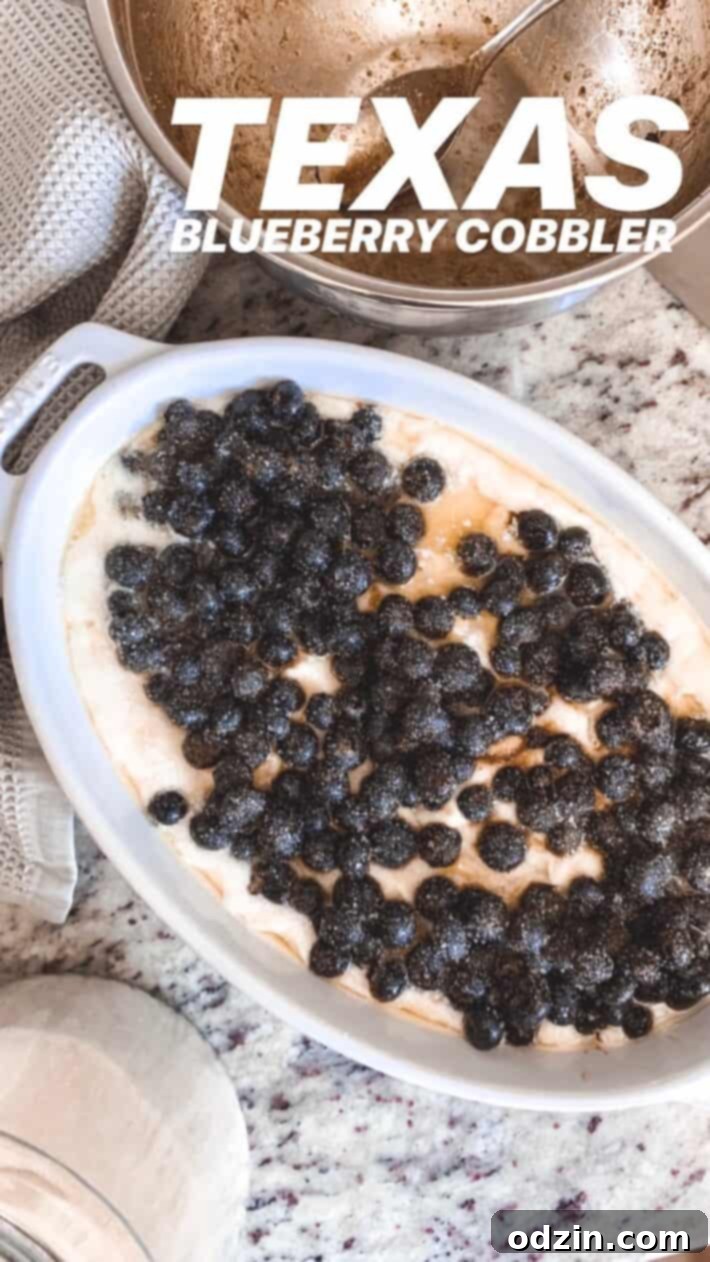 Texas Blueberry Cobbler